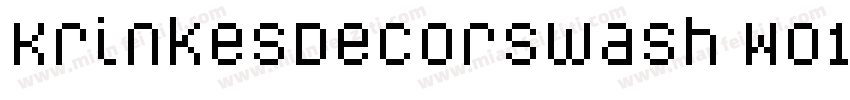 KrinkesDecorSwash W01 Rg字体转换